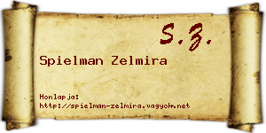 Spielman Zelmira névjegykártya